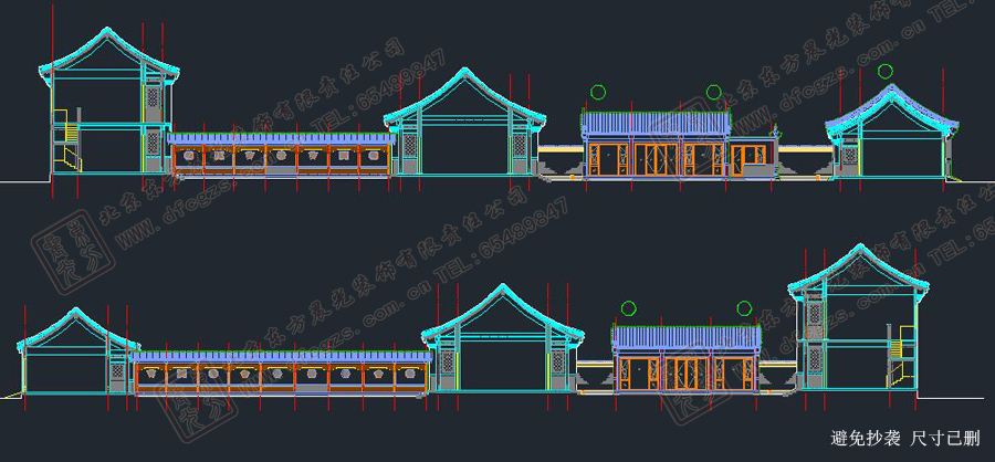 四合院側(cè)面設(shè)計(jì)圖